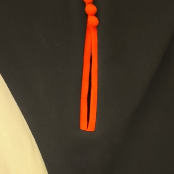 NWOT Anthropologie Mauve Black and White Colorblock Midi Dress - Picture 4 of 8